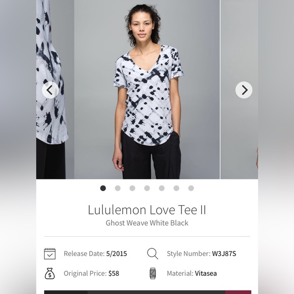lululemon athletica Tops - 🍋Women’s Lululemon Love Tee II size 2🍋